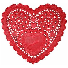 Салфетки бумажные Сердце ажурное 20 шт Сфера
