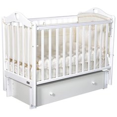 Кроватка Bellini Margaret Premium (классическая), универсальный маятник белый