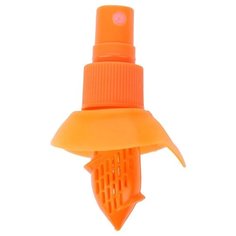 Насадка-спрей на лимон Skiico Kitchenware / Ручная соковыжималка для цитрусовых / Спрей выжималка для лимона Оранжевая