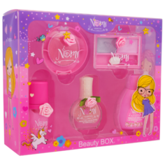 NOMI Подарочный набор детской косметики в коробка из пластика - Gift Box "Розовая Карамелька №3