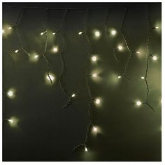 Гирлянда NEON-NIGHT Бахрома Айсикл, 90 х 90 см, 240 ламп, теплый белый/белый провод