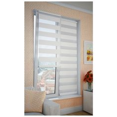 Рулонная штора DDA День-Ночь белая, 37х170