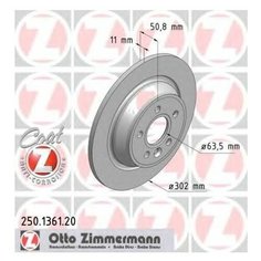 Тормозной диск Zimmermann 250.1361.20