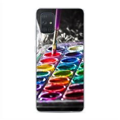 Силиконовый чехол "Палитра красок" на Samsung Galaxy A71 / Самсунг Галакси А71 Case Place