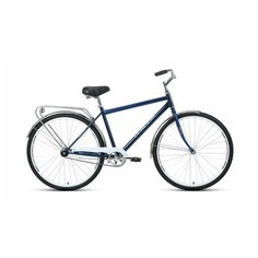 Велосипед FORWARD DORTMUND 28 1.0 (28" 1 ск. рост 19") 2020-2021, темно-синий/белый