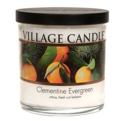 Ароматическая свеча Village Candle "Вечнозеленый клементин", стакан, маленькая