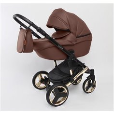 Коляска детская Peppy Indie 2 в 1 Gold ECO (28) Brown