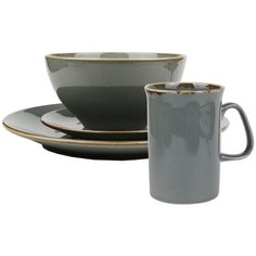 Набор посуды Porland Seasons 4 предмета, темно-серый