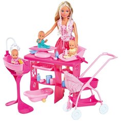 Набор кукол Steffi Love Штеффи с 3 малышами, 29 см, 5733212029 Simba