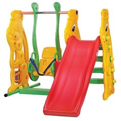 Горка Ching- Ching "Заяц"+ баскетбольное кольцо + качели (SL-08)