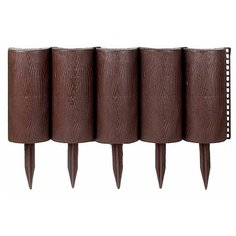 Декоративное садовое ограждение Садовый конструктор 15 см коричневый