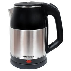 Чайник электрический Supra KES-1844S, 1.8 л, 1500 Вт, черный/нержавеющая сталь