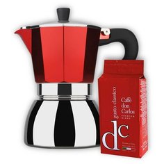 Кофеварка Italco Roma Induction Caffe Carraro Don Carlos, 0.24 л, нержавеющая сталь, серебристый