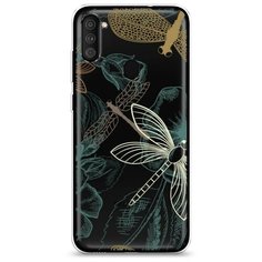 Силиконовый чехол "Тени стрекоз" на Samsung Galaxy A11 / Самсунг Галакси А11 Case Place