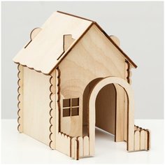 Домик "Изба" для грызунов 14 х 9 х 13 см Сима ленд