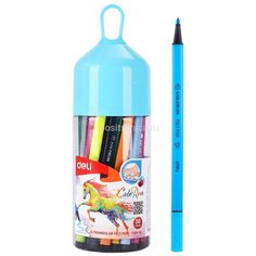 Фломастеры Deli EC10536 ColoRun, смываемые, 36 цветов