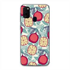 Силиконовый чехол "Постер с гранатами" на Samsung Galaxy M21 / Самсунг Галакси М21 Case Place