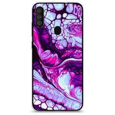 Силиконовый чехол "Розовый флюид арт" на Samsung Galaxy A11 / Самсунг Галакси А11 Case Place