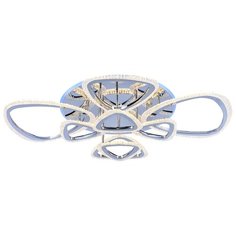 Светодиодная люстра 8084/8 CHR 200W+15W RGB Profit Light