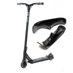 Самокат Трюковой Explore трюковой самокат-снегокат 2в1 BOOGER 300 (Чёрный), 110 мм