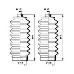 MOOG K150154 Пыльник рулевой рейки