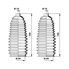 MOOG K150197 Пыльник рулевой рейки