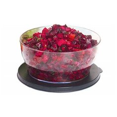 Чаша с крышкой, Миска с крышкой, Сервировочная емкость с крышкой, Салатник Tupperware "Кристалл" (990мл)