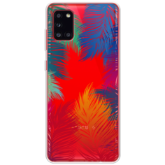 Силиконовый чехол Рамка из перьев на Samsung Galaxy A31 / Самсунг А31 Case Place