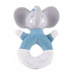 Прорезыватель-погремушка Meiya & Alvin Слоник Alvin (78104) серо-голубой