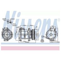 NISSENS 89084 Компрессор кондиционера