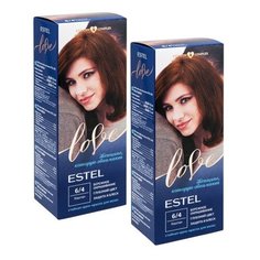 ESTEL Love Стойкая крем-краска для волос, 2 шт, 6/4 каштан, 50 мл