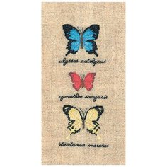 Набор для вышивания: PAPILLONS : ULYSSES AUTOLYCUS, CYMOTHOE SANGARIS, DARDANUS (Бабочки ULYSSES Le Bonheur des Dames 12,5*5, 3627