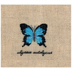 Набор для вышивания: PAPILLONS ULYSSES AUTOLYCUS (Бабочка ULYSSES AUTOLYCUS) Le Bonheur des Dames 5*5,5, 3628