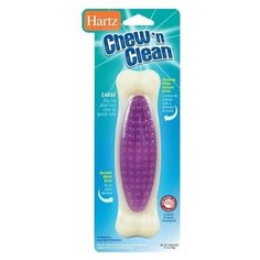 Hartz Игрушка для собак - Косточка для очищения зубов, вкус бекона, особо прочная, средняя Цвет: Фиолетовый, Зеленый