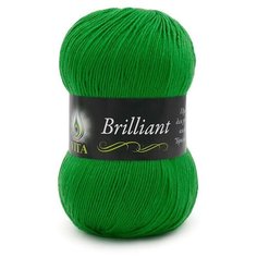 Пряжа Vita Brilliant (Бриллиант) 5126 лепрекон 45% шерсть ластер, 55% акрил 100г 380м 5шт