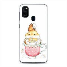 Силиконовый чехол "Заяц в кружке" на Samsung Galaxy M21 / Самсунг Галакси М21 Case Place