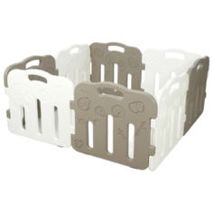 Манеж-ширма Ifam Forest стандарт серый мокко/белый