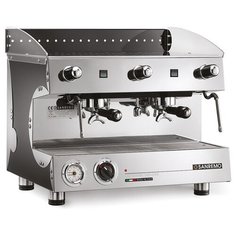 Кофемашина рожковая профессиональная полуавтомат для дома и кофейни Sanremo CAPRI SAP DLX 2, 2 группы, черная