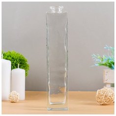 Evis Ваза "Нарцисс" прозрачная 25х5х5 см, 0,45л 1554