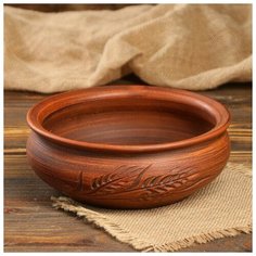 Миска "Колос", 1 л 4896165 Красная глина