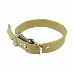 Двойной ошейник из брезента зоотехнология-м, размер 52-53 см, ширина 25 мм