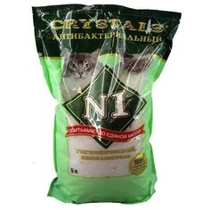 Наполнитель №1, Crystals антибактериальный силикагелевый, 5л N1