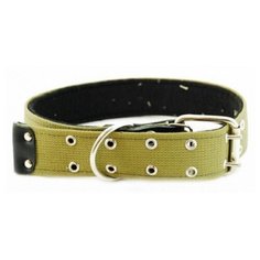 Ошейник из брезента на синтепоне, зоотехнология-м, размер 70 см, ширина 35 мм