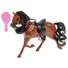 Карапуз Лошадь для кукол 29 см машет головой, озвученная