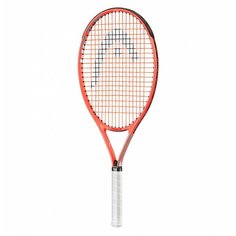 Ракетка для большого тенниса детская HEAD Radical 25 Gr07, арт.235111, для детская 8-10лет, алюминий, со струнами, оранжевый