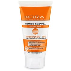 Kora Крем-гель активатор загара для лица и тела SPF 10 4904 150 мл КОРА