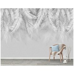 M04204-G Фотообои Флизелиновые с виниловым покрытием Поверхности "Пальмовые листья" 400x270 см Barton Wallpapers