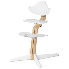 Растущий стульчик Evomove Nomi + текстиль, белый/белое основание/лазурь