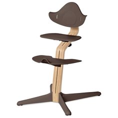 Растущий стульчик Evomove Nomi + текстиль, кофе/белое основание/розовая пудра