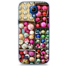 Силиконовый чехол "Елочные игрушки" на Samsung Galaxy S4 mini / Самсунг Галакси С 4 Мини Case Place